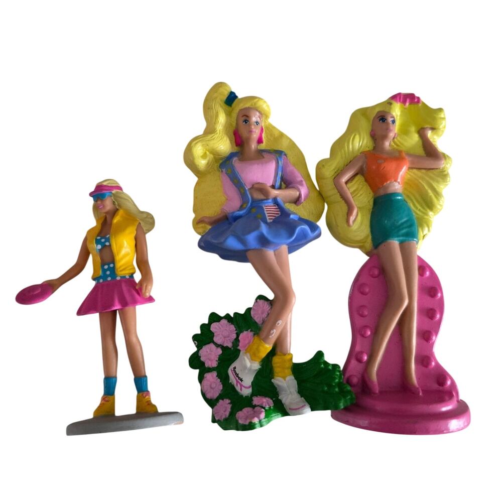 Vintage barbie PVC figures